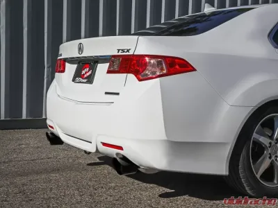 Takeda 2.5" - 2.25" 304 Stainless Catback Exhaust System w/ Black Tips Acura TSX L4 2.4L 2009-2014 - 49-36629-B