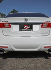 Takeda 2.5" - 2.25" 304 Stainless Catback Exhaust System w/ Black Tips Acura TSX L4 2.4L 2009-2014                                     - 49-36629-B - Image 4