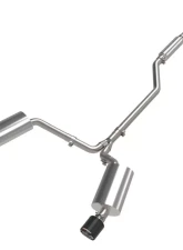Takeda 2.5" - 2.25" 304 Stainless Catback Exhaust System w/ Carbon Fiber Tips Acura TSX L4 2.4L 2009-2014                                     - 49-36629-C - Image 4