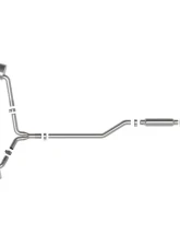 Takeda 2.5" - 2.25" 304 Stainless Catback Exhaust System w/ Carbon Fiber Tips Acura TSX L4 2.4L 2009-2014                                     - 49-36629-C - Image 2