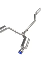 Takeda 2.5" - 2.25" 304 Stainless Catback Exhaust System w/ Blue Flame Tips Acura TSX L4 2.4L 2009-2014                                     - 49-36629-L - Image 5