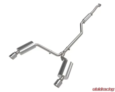 Takeda 2.5" - 2.25" 304 Stainless Catback Exhaust System w/ Polished Tips Acura TSX L4 2.4L 2009-2014 - 49-36629-P