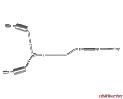 Takeda 2.5" - 2.25" 304 Stainless Catback Exhaust System w/ Polished Tips Acura TSX L4 2.4L 2009-2014 - 49-36629-P