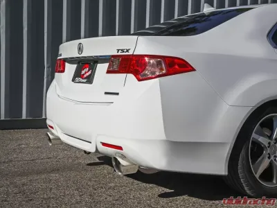 Takeda 2.5" - 2.25" 304 Stainless Catback Exhaust System w/ Polished Tips Acura TSX L4 2.4L 2009-2014 - 49-36629-P