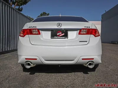 Takeda 2.5" - 2.25" 304 Stainless Catback Exhaust System w/ Polished Tips Acura TSX L4 2.4L 2009-2014 - 49-36629-P