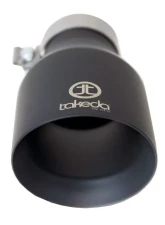Takeda 3" Black 304 Stainless Steel Exhaust Tip                                     - 49T30504-B09 - Image 2
