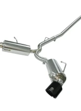 Takeda 2-1/2" 304 Stainless Steel Catback Exhaust System with Black Tips Toyota GR86 | Scion FR-S | Subaru BRZ H4-2.0L | 2.4L 2013-2024                                     - 49-36023-B - Image 10