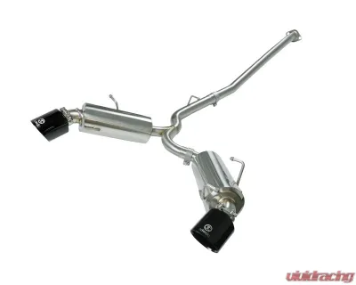 Takeda 2-1/2" 304 Stainless Steel Catback Exhaust System with Black Tips Toyota GR86 | Scion FR-S | Subaru BRZ H4-2.0L | 2.4L 2013-2024 - 49-36023-B