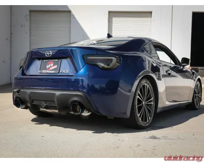 Takeda 2-1/2" 304 Stainless Steel Catback Exhaust System with Blue Flame Tips Toyota GR86 | Scion FR-S | Subaru BRZ H4-2.0L | 2.4L 2013-2024 - 49-36023-L