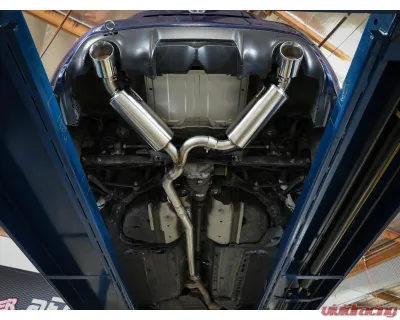 Takeda 2-1/2" 304 Stainless Steel Catback Exhaust System with Blue Flame Tips Toyota GR86 | Scion FR-S | Subaru BRZ H4-2.0L | 2.4L 2013-2024 - 49-36023-L