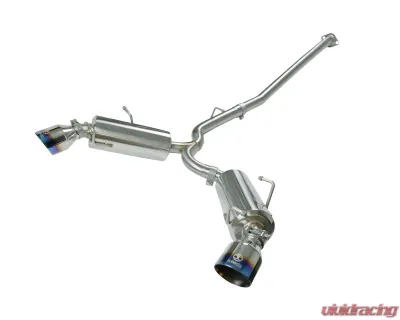 Takeda 2-1/2" 304 Stainless Steel Catback Exhaust System with Blue Flame Tips Toyota GR86 | Scion FR-S | Subaru BRZ H4-2.0L | 2.4L 2013-2024 - 49-36023-L