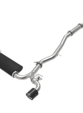 Takeda 3' to 2-1/2" 304 Stainless Steel Catback Exhaust System with Carbin Fiber Tips Toyota GR Supra A90 L6-3.0L t 2020-2024                                     - 49-36043-C - Image 5