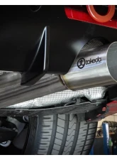 Takeda 3-1/2" 304 Stainless Steel Catback Exhaust System with Brushed Finish Exhaust Tips Toyota GR Supra A90 L6-3.0L t 2020-2024                                     - 49-36045-H - Image 3