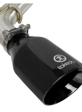 Takeda 2-1/2" 304 Stainless Steel Axleback Exhaust System with Black Tips Infiniti Q50 V6-3.0L tt 2016-2024                                     - 49-36130NM-B - Image 2