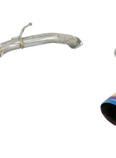 Takeda 2-1/2" 304 Stainless Steel Axleback Exhaust System with Blue Flame Tips Infiniti Q50 V6-3.0L tt 2016-2024                                     - 49-36130NM-L - Image 9