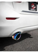Takeda 2-1/2" 304 Stainless Steel Axleback Exhaust System with Blue Flame Tips Infiniti Q50 V6-3.0L tt 2016-2024                                     - 49-36130NM-L - Image 5
