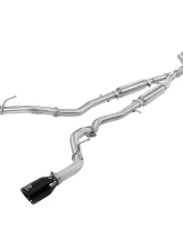 Takeda 2-1/2" 304 Stainless Steel Catback Exhaust System with Black Tips Infiniti Q50 Gas V6-3.0L tt 2016-2024                                     - 49-36132NM-B - Image 10