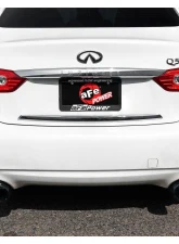 Takeda 2-1/2" 304 Stainless Steel Catback Exhaust System with Black Tips Infiniti Q50 Gas V6-3.0L tt 2016-2024                                     - 49-36132NM-B - Image 8