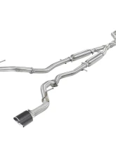 Takeda 2-1/2" 304 Stainless Steel Catback Exhaust System with Carbon Fiber Tips Infiniti Q50 Gas V6-3.0L tt 2016-2024                                     - 49-36132NM-C - Image 7