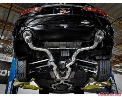 Takeda 2-1/2" 304 Stainless Steel Catback Exhaust System with Carbon Fiber Tips Infiniti Q50 Gas V6-3.0L tt 2016-2024 - 49-36132NM-C