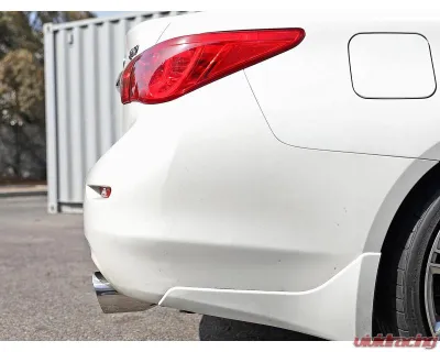 Takeda 2-1/2" 304 Stainless Steel Catback Exhaust System with Polished Tips Infiniti Q50 Gas V6-3.0L tt 2016-2024 - 49-36132NM-P