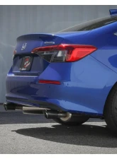 Takeda 2-1/2" to 2-1/4" 304 Stainless Steel Catback Exhaust System wit Carbon Fiber Tips Honda Civic Sedan 22-24 L4-1.5L t 2022-2024                                     - 49-36628-C - Image 5