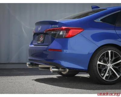 Takeda 2-1/2" to 2-1/4" 304 Stainless Steel Catback Exhaust System wit Polished Tips Honda Civic Sedan 22-24 L4-1.5L t 2022-2024 - 49-36628-P