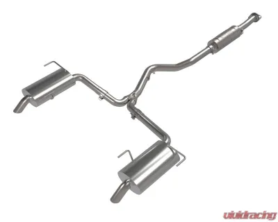 Takeda 2-1/2" to 2-1/4" 304 Stainless Steel Catback Exhaust System Subaru Outback H4-2.4L t 2020-2024 - 49-36805