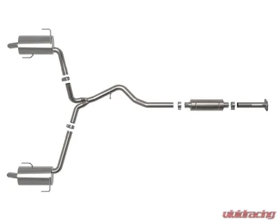 Takeda 2-1/2" to 2-1/4" 304 Stainless Steel Catback Exhaust System Subaru Outback H4-2.4L t 2020-2024 - 49-36805