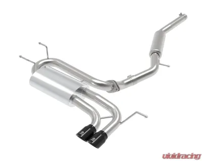 Takeda 2-1/2" to 2-1/4" 304 Stainless Steel Catback Exhaust with Black Tips Mazda MX-5 Miata ND L4-2.0L 2016-2024 - 49-37005-B