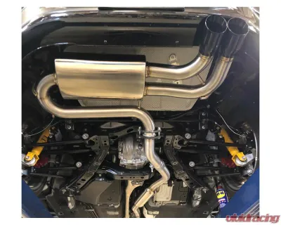 Takeda 2-1/2" to 2-1/4" 304 Stainless Steel Catback Exhaust with Black Tips Mazda MX-5 Miata ND L4-2.0L 2016-2024 - 49-37005-B