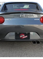Takeda 2-1/2" to 2-1/4" 304 Stainless Steel Catback Exhaust with Polished Tips Mazda MX-5 Miata ND L4-2.0L 2016-2024                                     - 49-37005-P - Image 4