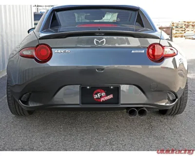 Takeda 2-1/2" to 2-1/4" 304 Stainless Steel Catback Exhaust with Polished Tips Mazda MX-5 Miata ND L4-2.0L 2016-2024 - 49-37005-P