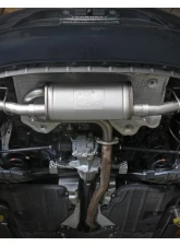 Takeda 2-1/2" 304 Stainless Steel Axleback Exhaust System with Black Tips Mazda 3 Hatchback L4-2.5L | 2.5L t 2019-2024                                     - 49-37023-B - Image 2