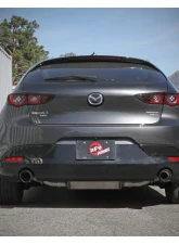 Takeda 2-1/2" 304 Stainless Steel Axleback Exhaust System with Carbon Fiber Tips Mazda 3 Hatchback L4-2.5L | 2.5L t 2019-2024                                     - 49-37023-C - Image 6
