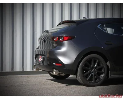 Takeda 2-1/2" 304 Stainless Steel Axleback Exhaust System with Polished Tips Mazda 3 Hatchback L4-2.5L | 2.5L t 2019-2024 - 49-37023-P