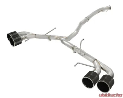 Takeda 3" - 2-1/2" 304 Stainless Catback Exhaust System with Carbon Fiber Tips Nissan GT-R R35 V6 3.8L tt 2009-2024 - 49-36108-C