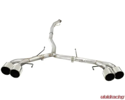 Takeda 3" - 2-1/2" 304 Stainless Catback Exhaust System with Polished Tips Nissan GT-R R35 V6 3.8L tt 2009-2024 - 49-36108-P