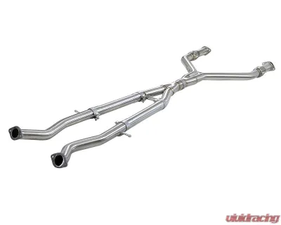 Takeda Y-Pipe 2-1/2" to 3" 304 Stainless Steel Exhaust System Infiniti Q50 | Q60 V6-3.0L tt 2016-2024 - 49-36131