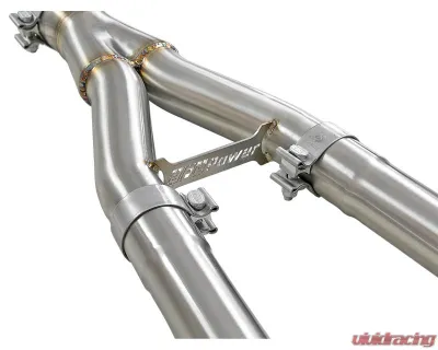 Takeda Y-Pipe 2-1/2" to 3" 304 Stainless Steel Exhaust System Infiniti Q50 | Q60 V6-3.0L tt 2016-2024 - 49-36131