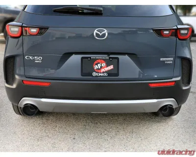 Takeda 2-1/2 IN 304 Stainless Steel Axle-Back Exhaust System w/ Black Tip Mazda CX-50 L4-2.5L 2023-2025 - 49-37036-B