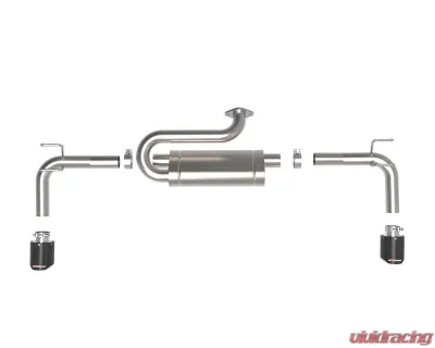 Takeda 2-1/2 IN 304 Stainless Steel Axle-Back Exhaust System w/ Carbon Fiber Tip Mazda CX-50 L4-2.5L 2023-2025 - 49-37036-C