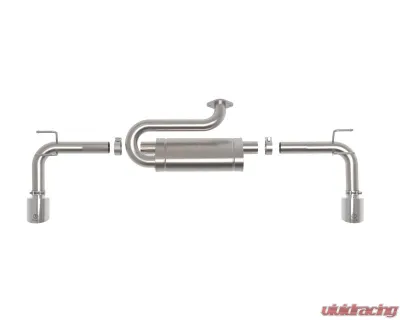 Takeda 2-1/2 IN 304 Stainless Steel Axle-Back Exhaust System w/ Polished Tip Mazda CX-50 L4-2.5L 2023-2025 - 49-37036-P