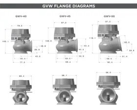 Garrett 50mm GVW-50 Inlet Weld Flange