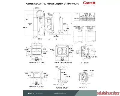Garrett GBC35-700 (G35-700) Super Core - 913840-5001S