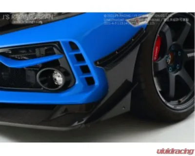 Js Racing Twin Canard for Type S spoilerHonda Civic Type-R FK8 2017-2021 - CCN-K8-JS
