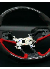 Js Racing Carbon Alcantara Sport Steering Wheel Honda Civic Type-R FK8 | FK7 2017-2021                                     - SSG-K8-CAL - Image 4