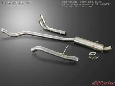 J's Racing R304 SUS Exhaust 70RR Honda Civic Type R EP3 2001-2005 - R304-P3-70RR