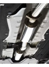 J's Racing C304 Center Pipe with Silencers Honda Civic Type R FK8 2017-2021                                     - T304W-K8L-70C - Image 2