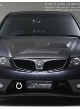 J's Racing Carbon Fiber Front Grill Acura TSX 2004-2009                                     - AG-E2US-C - Image 2
